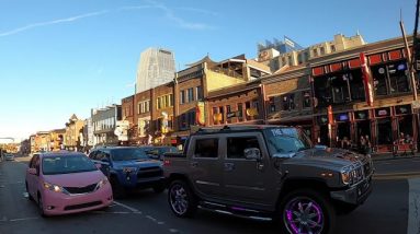 Nashville Tn Downtown on scooter begining of fall 2020