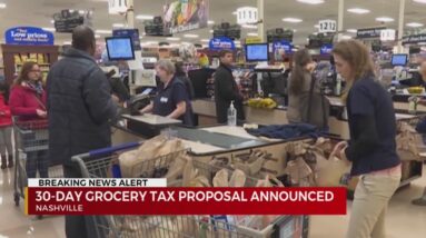 Gov. Lee proposes 30-day tax suspension on groceries