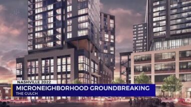 Crews break ground on 16-story tower, part of new micro-neighborhood in South Gulch