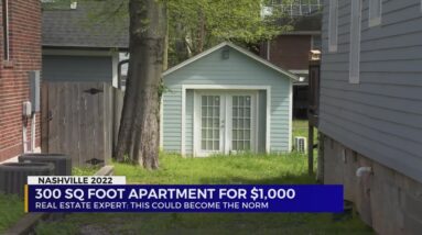 East Nashville 300-square-foot detached garage apartment listed for rent at $1,000 a month