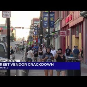 Street vendor crackdown in downtown Nashville