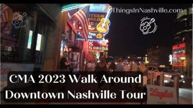 Walk Around Downtown Nashville Tour on the 1st day of CMA 2023